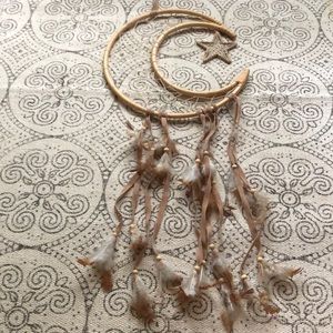 Handmade moon and star dreamcatcher